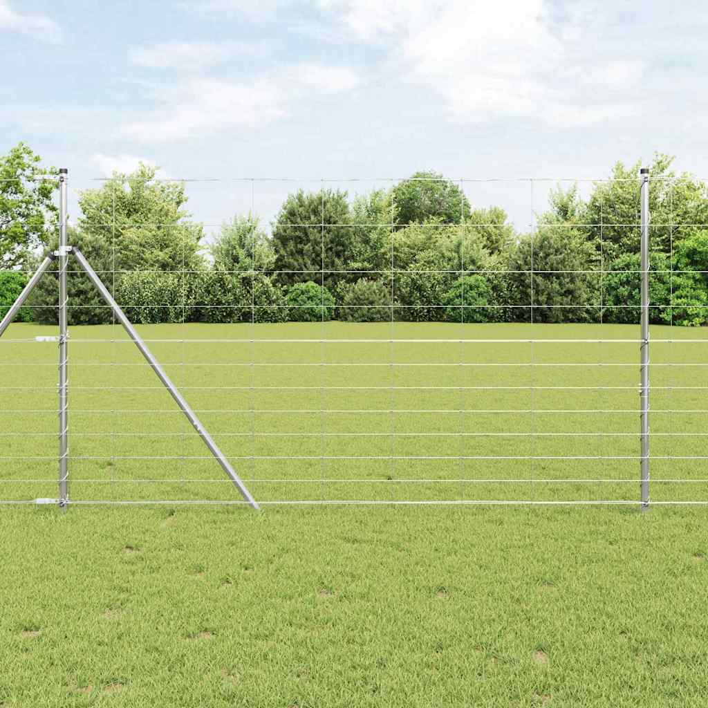 Vidaxl weidehekwerk zilver 25 x 1,4 m gegalvaniseerd staal
