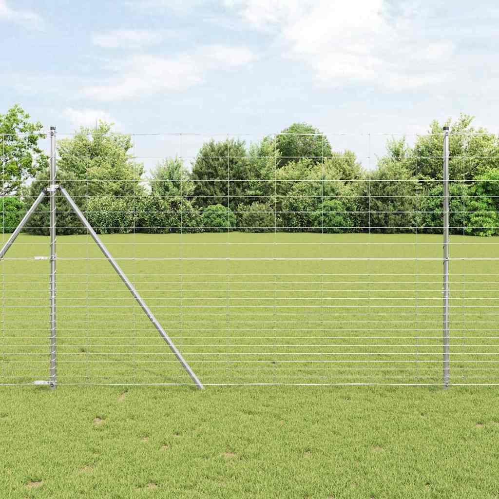Vidaxl weidehekwerk zilver 25 x 1,6 m gegalvaniseerd staal