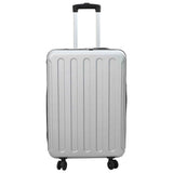 Vidaxl koffer met slot zilver 43 x 27 x 66 cm abs kunststof