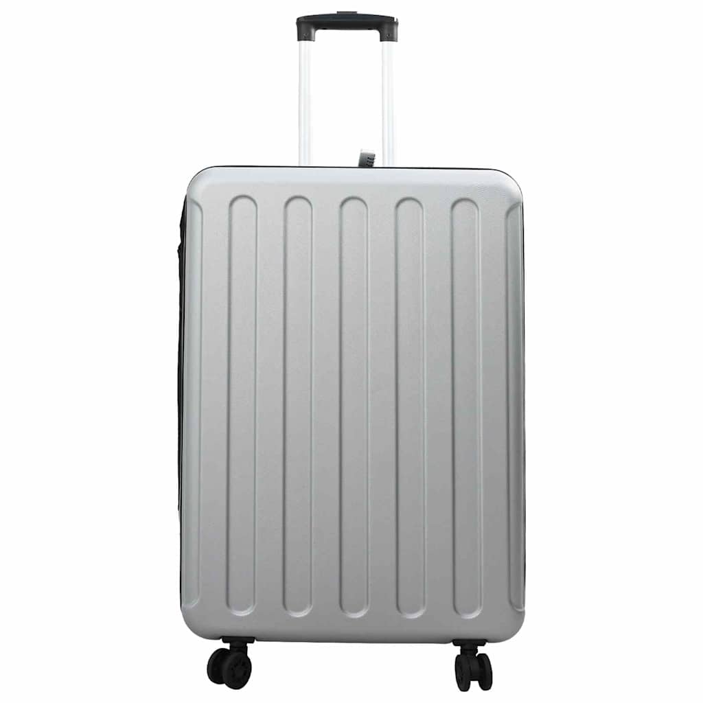 Vidaxl koffer met slot zilver 50 x 30 x 76 cm abs kunststof