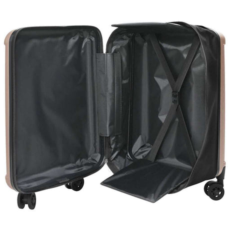 Vidaxl koffer met slot roségoud 43 x 27 x 66 cm abs kunststof