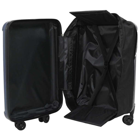 Vidaxl koffer met slot donkerblauw 34 x 23 x 55.5 cm abs kunststof