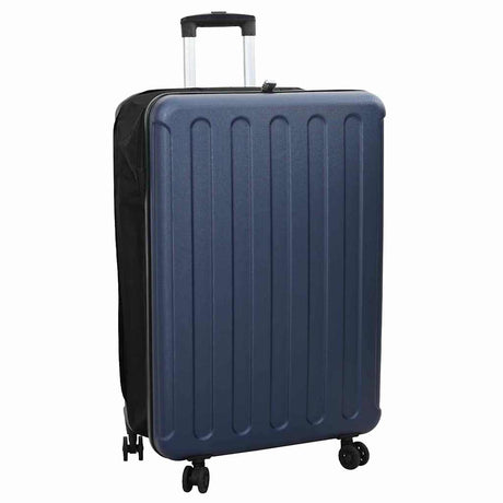 Vidaxl koffer met slot donkerblauw 50 x 30 x 76 cm abs kunststof