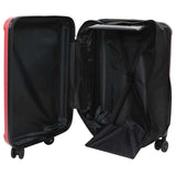 Vidaxl koffer met slot rood 34 x 23 x 55.5 cm abs kunststof