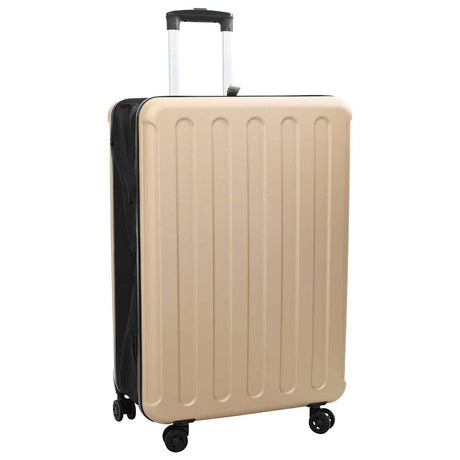 Vidaxl koffer met slot champagne 50 x 30 x 76 cm abs kunststof