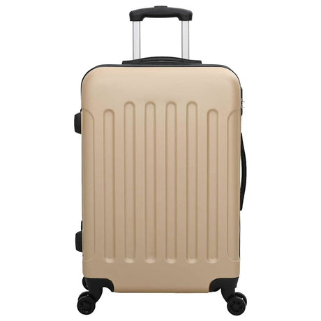Vidaxl koffer met slot 3 pcs champagne 50 x 31 x 78 cm abs kunststof