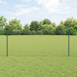 Vidaxl afrasteringspaal 11 pcs groen 100 cm staal
