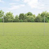 Vidaxl afrasteringspaal 11 pcs zilver 120 cm staal