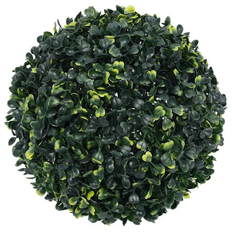 Vidaxl kunstbuxusballen met led-verlichting 2 st 45 cm groen