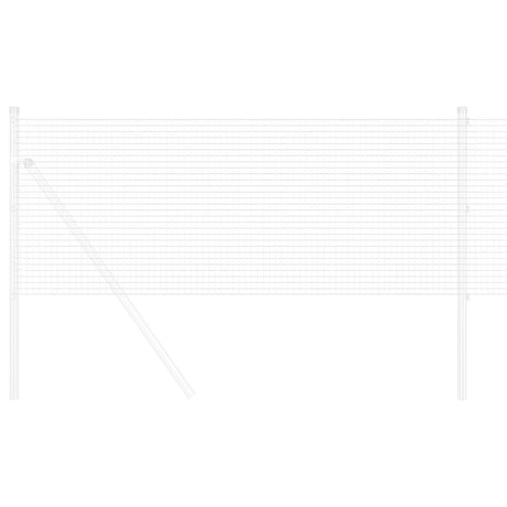 Vidaxl gelaste draadhek zilver 0.6 x 10 m