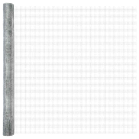 Vidaxl gelaste draadhek zilver 1.6 x 10 m