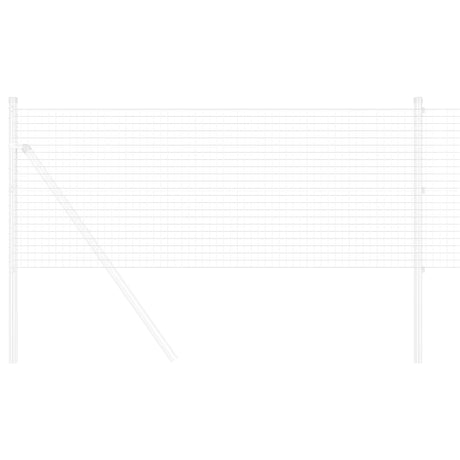 Vidaxl gelaste draadhek zilver 0,5 x 50 m