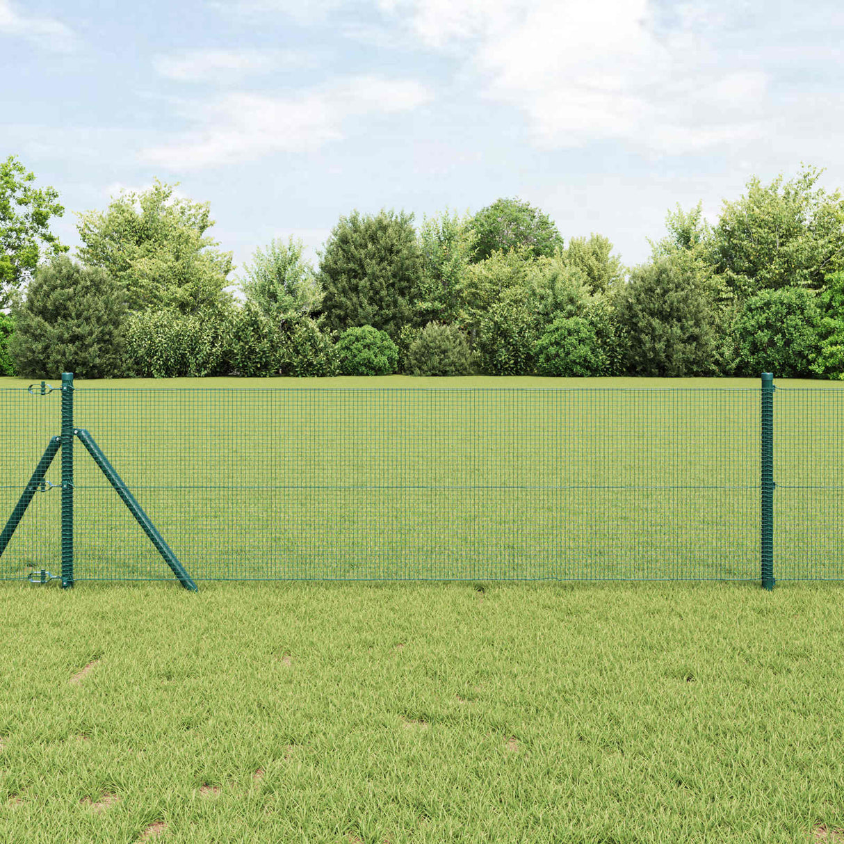 Vidaxl gelaste draadhek groen 1.2 x 10 m