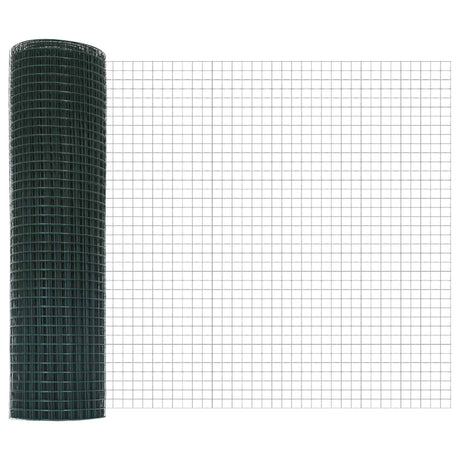 Vidaxl gelaste draadhek groen 0.6 x 25 m