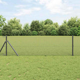 Vidaxl gelaste draadhek grijs 0.6 x 25 m