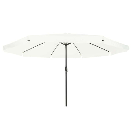 Vidaxl tuinparasol zand 395 x 395 x 245 cm polyester en staal