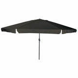Vidaxl tuinparasol zwart 395 x 395 x 245 cm polyester en staal
