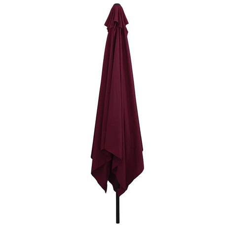 Vidaxl tuinparasol bordeaux rood 295 x 295 x 245 cm polyester en staal