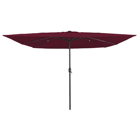 Vidaxl tuinparasol bordeaux rood 295 x 295 x 245 cm polyester en staal