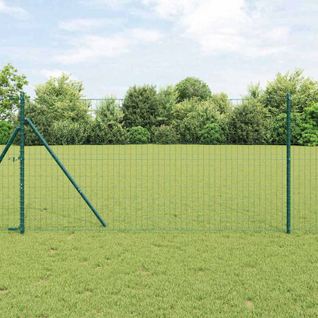 Vidaxl euro hek groen 1,2 x 10 m pvc-gecoat ijzer