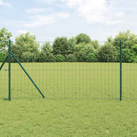 Vidaxl euro hek groen 1 x 10 m pvc-gecoat ijzer