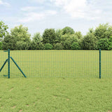 Vidaxl euro hek groen 0,6 x 25 m pvc-gecoat ijzer