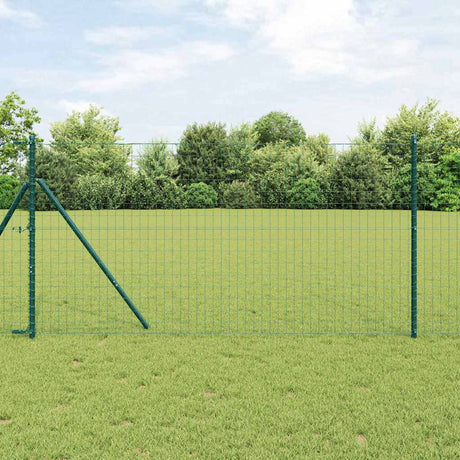 Vidaxl euro hek groen 1,2 x 25 m pvc-gecoat ijzer