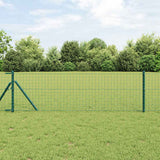 Vidaxl euro hek groen 0,6 x 50 m pvc-gecoat ijzer
