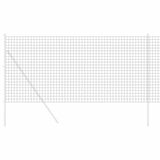 Vidaxl euro hek grijs 1,2 x 10 m pvc-gecoat ijzer