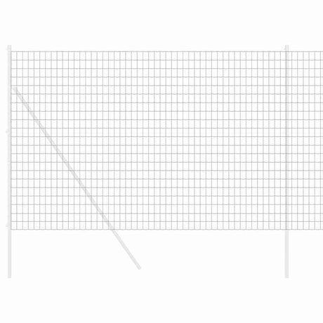 Vidaxl euro hek grijs 1,6 x 10 m pvc-gecoat ijzer