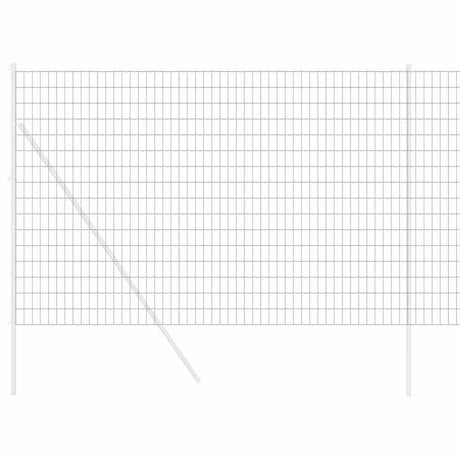 Vidaxl euro hek grijs 1,5 x 10 m pvc-gecoat ijzer