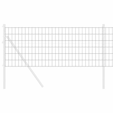 Vidaxl euro hek grijs 0,4 x 50 m pvc-gecoat ijzer