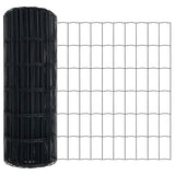 Vidaxl euro hek grijs 0,6 x 50 m pvc-gecoat ijzer