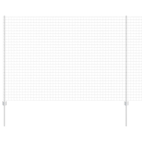 Vidaxl hek met paal zilver 1,5 x 10 m staal