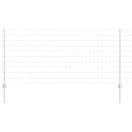 Vidaxl hek met paal zilver 1 x 10 m staal