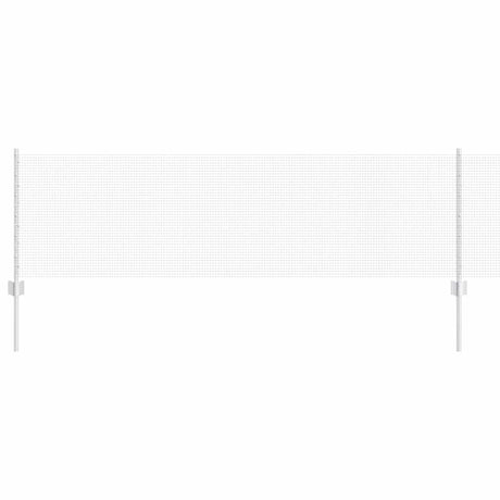 Vidaxl hek met paal zilver 0,6 x 10 m staal