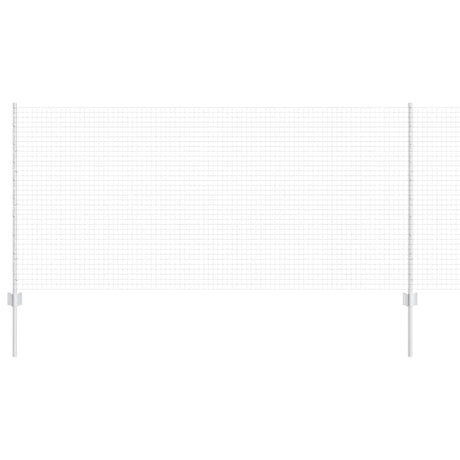 Vidaxl hek met paal zilver 1 x 10 m staal