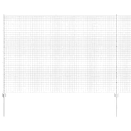 Vidaxl hek met paal zilver 1,5 x 10 m staal