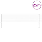 Vidaxl hek met paal zilver 0,4 x 25 m staal