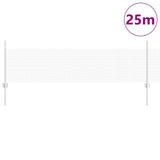 Vidaxl hek met paal zilver 0,5 x 25 m staal