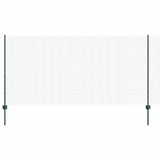 Vidaxl hek met paal groen 1,2 x 10 m staal en pvc