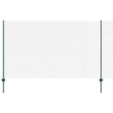 Vidaxl hek met paal groen 1,4 x 10 m staal en pvc