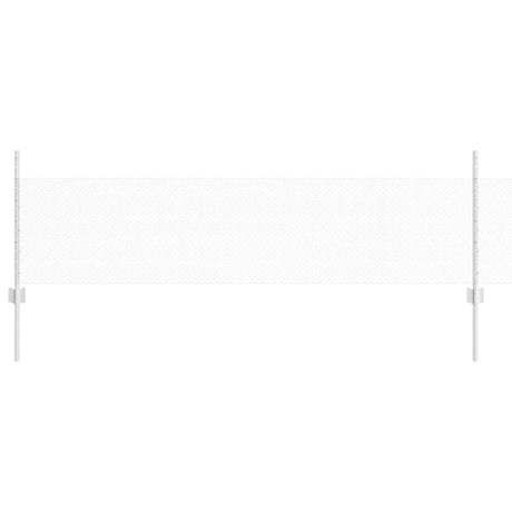 Vidaxl hek met paal zilver 0,5 x 10 m staal