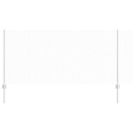 Vidaxl hek met paal zilver 1 x 10 m staal