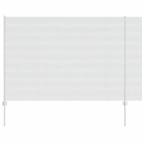 Vidaxl hek met paal zilver 1,6 x 10 m staal
