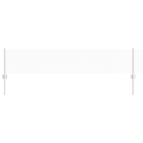 Vidaxl hek met paal zilver 0,4 x 25 m staal