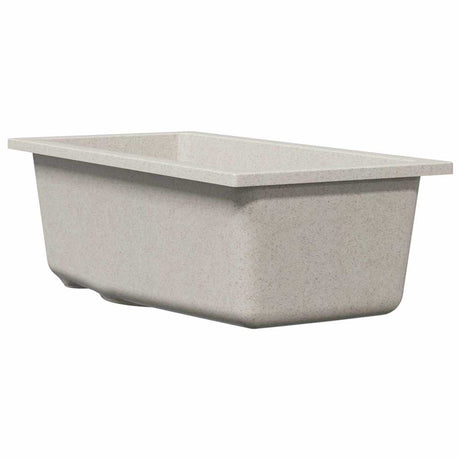 Vidaxl keukenwasbak beige 21 x 44 x 14 cm graniet