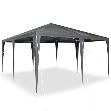 Vidaxl partytent antraciet 400 x 400 x 266 cm polyethyleen en staal