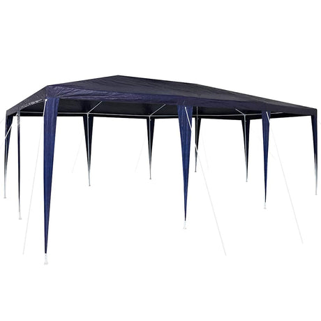 Vidaxl partytent blauw 600 x 400 x 266 cm polyethyleen en staal