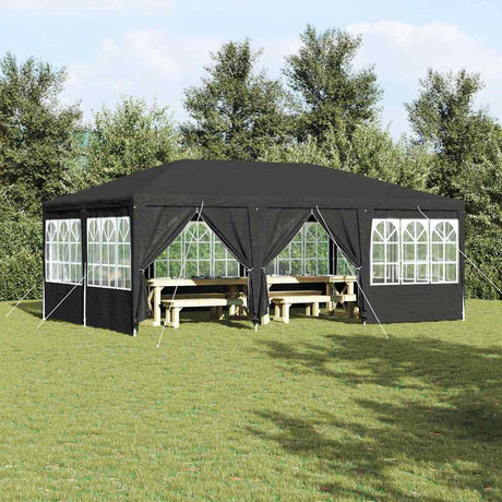 Vidaxl partytent antraciet 600 x 400 x 266 cm polyetheen